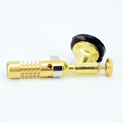ทองเหลืองกลางแจ้งแก๊ส Culinary Blow Torch Flame Gun Portable Butane Torch Lighter
